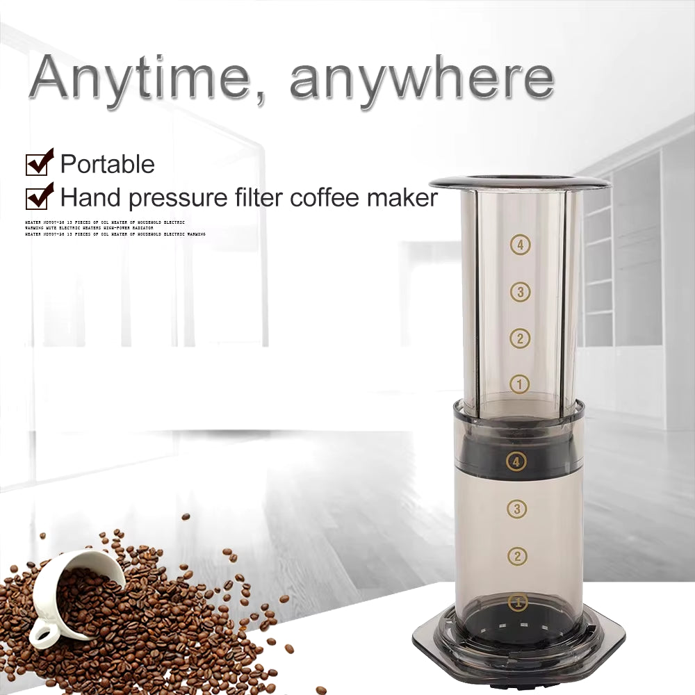 Portable Coffee Machine PP Material Safety Espresso Coffee Maker Coffee Pot for Aeropress Machine Travel Kitchen Coffee Tools